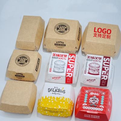 China Hot Sale Recyclable Hamburger Box Custom Printed Hamburger Box for sale