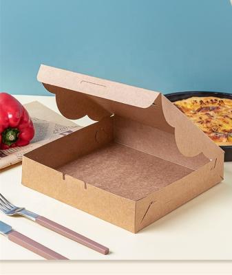 China Recyclable Customized Whole Sale Pizza Paper Box Box Pizza Square Paper Box for sale