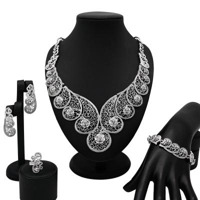 China 2020 Wholesale Price TRENDY 18k Gold Jewelry Sets African Jewelry Sets Women Jewelry Sets CJ1014 for sale