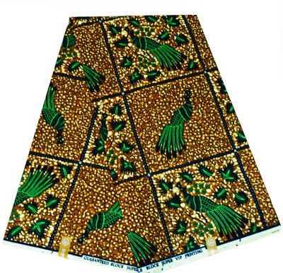 China Anti-Static Real Wax Block African Real Wax Print Wax Fabrics High Quality Polyester SW171 for sale