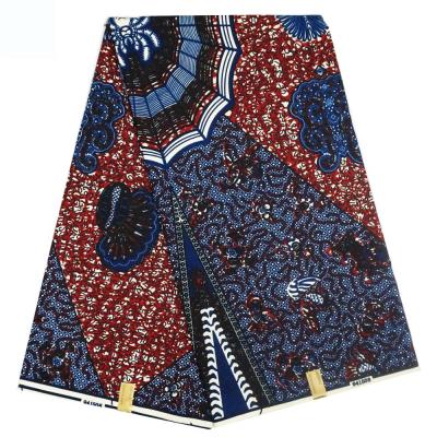 China Anti-Static Ankara Fabric African Wax Printed Fabrics To Wax Prints For Party Polyester Fabric Wax Cheap African for sale