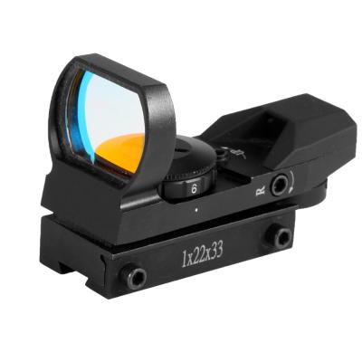 China Fits Easily On Reticle 1X22X33 Dot Sight With Picatiny/Weaver Rail Mount For Pistols Reflex Sight 4 Red Rifles for sale