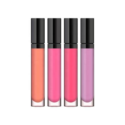 China Custom Logo Multicolor Liquid Lipstick Waterproof Your Own Brand Makeup Liquid Lipstick 5g Lip Gloss Pink Purple Tube for sale