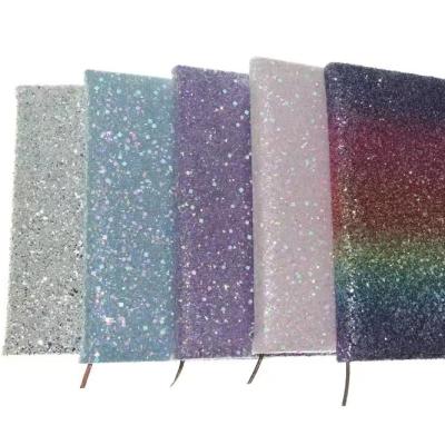 China Wholesale A5 Hard Cover Laser Creative Glitter Colorful Notebook for sale