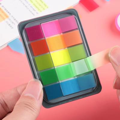 China Single Guide Fluorescent Removable Colorful Marker Stickers for sale