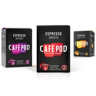 Cina Caffè su ordinazione del caffè espresso amichevole di Eco che imballa 110gsm ricoprente UV - 230gsm in vendita