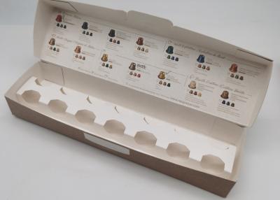 China Caja de empaquetado de encargo CMYK/Pantone de Logo Printed Reusable Coffee Capsule en venta