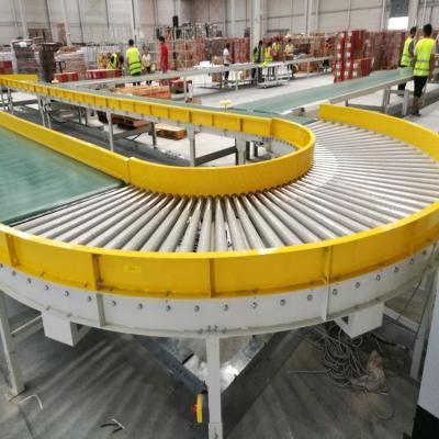 China Heat Resistant Logistic Sorting Assembly Line Conveyor For Transport Curve Belt Conveyor Roller For Warehouse System for sale