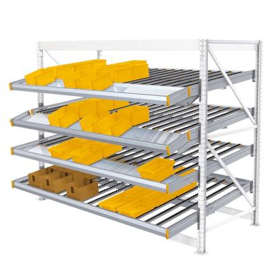 China Corrosion Protection Flow Rack Roll Cardboard Flow Rack With Gravity Warehouse Picking System for sale