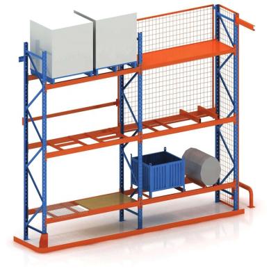 China Corrosion Protection Industrial Adjustable Metal Pallet Steel Compatible Selective Racking For Auto Parts Storage Shelving System for sale