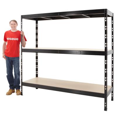 China Highly Stable Industrial Metal Storage Warehouse Promotion Discount Boltless November Purchase Medium Duty Rack Shelving System for sale