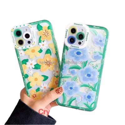 China 2022 Colorful Custom Logo Flower Oil Painting Shockproof UV Printed Women Phone Case For VIVO V23 5G/S12 V23PRO/S12 PRO Y33 for sale