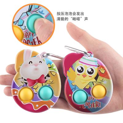 China Funny Educational Toy Low Price Sell New Christmas Tree Key Chain Pendant Keychain Push Ornament Stress Ornament Kids Toy Keychain for sale