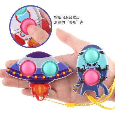 China Key Ring Jumbo Pop Push Toy Key Chain Sensory Toys Low Price Sale Mini Pop Fidget Toy Christmas Funny Bubble Educational Sound Squeeze Key Chain Sensory Toys for sale