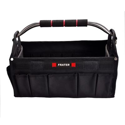 China Frater 16inch China Supplier Large Capacity Customized Tube Steel Electrician Folding Tool Bag for sale