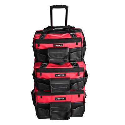 China Large Capacity Frater Rolling Tool Bags Luggage Trolley Bags Heavy Duty Tool Bag for sale