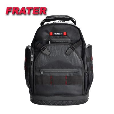 China Applicable To Electrician Frater Large Capacity Polyester Tool Backpack Heavy Duty Custom With Tools for sale