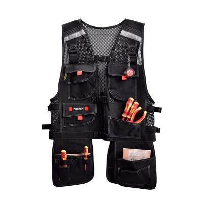 China Large Capacity Frater Factory Direct Supply Multi-pocket Work Tool Reflective Vest for sale