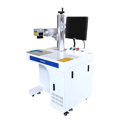 China 3D Split Desktop Type 20w 30w 50w Fiber CO2 / UV Laser Marking Machine Portable for sale