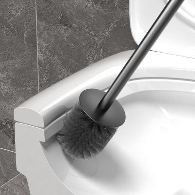 China Modern Luxury Product Aluminum Rust Free Qualities Toilet Brush With Holder Set for sale