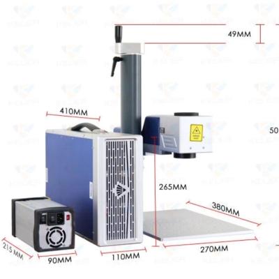 China Laser Marking Desktop Fiber Laser Marking Machine for sale