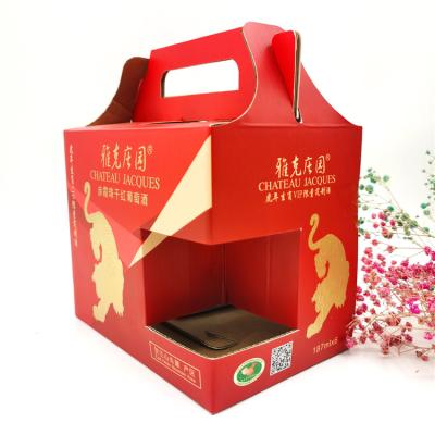 China Recyclable factory low price corrugated paper gift box food box custom portable self-locking mine box for sale