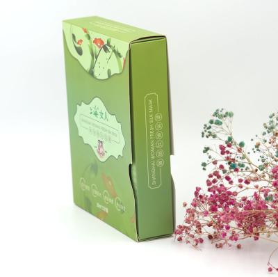 China Factory Custom Logo Biodegradable Cardboard Drawer Box Mask Box Cosmetic Packaging Gift Box for sale