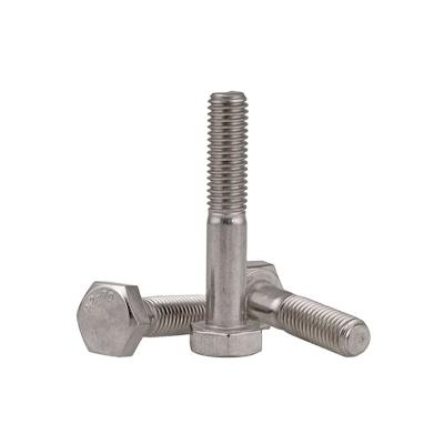 China Good SS304 303 stainless steel m8 200mm stainless steel price hex price kg stainless steel / DIN931 hex bolt for sale