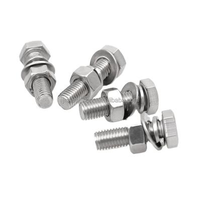 China Stainless Steel OEM Custom & China Construction Bolts & Standard Nut SS304 SS316 316l SS410 Stainless Steel Hex Head Bolt & Nut for sale