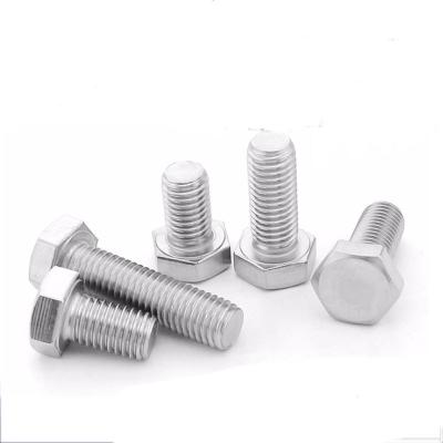 China m8 200MM m10x1.25 M12 m14 A2-70 stainless steel hex SS304 bolt and nut with gasket DIN933 DIN934 for sale