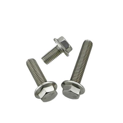 China A2 A4 Stainless Steel Hex Flange Head SS304/SS316 Hex Flange Bolt DIN6921 for sale