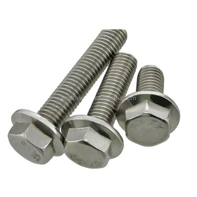 China High Quality Stainless Steel M12 M16 M20 A4-70 SS 316 Hex Head Flange Bolt DIN6921 for sale