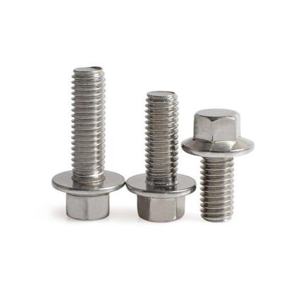 China Stainless Steel Hexagon Flange Steel Bolts for sale