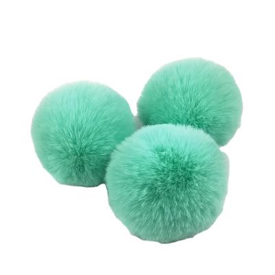 China Soft Hand Feeling Accessories Hats Phone Pompoms 3-10cm, Popular Artificial Fur Balls Rabbit Various Colors and Sizes Fur Pom Pom for sale