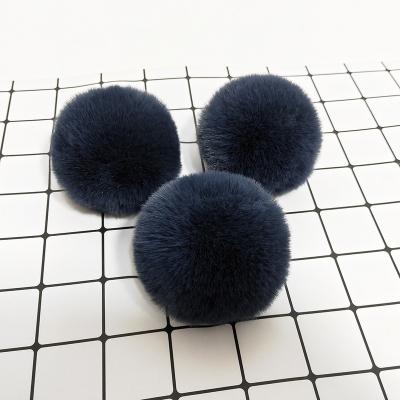 China Cheap Wholesale Custom Artificial Soft Hand Feeling Various Colors and Sizes 3-10cm Rabbit Fur Ball Accessories, Cell Phone Fur Pom Poms for sale