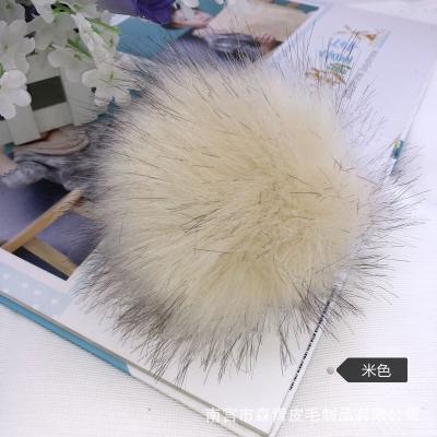 China Customized Main Chain Accessories Fluffy Ball Plush Raccoon Fox Shoe Elastic Band Plush Artificial Ball Fluffy Imitation Hat Plush Chain Accessories for sale