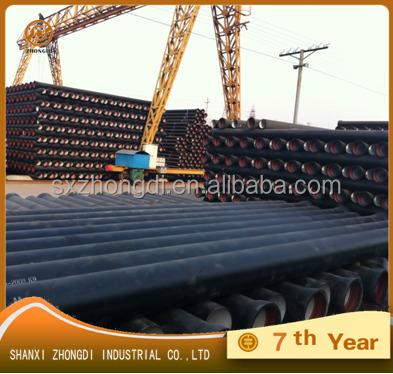 China Malleable water/oil iron pipe class k9, k12 for sale