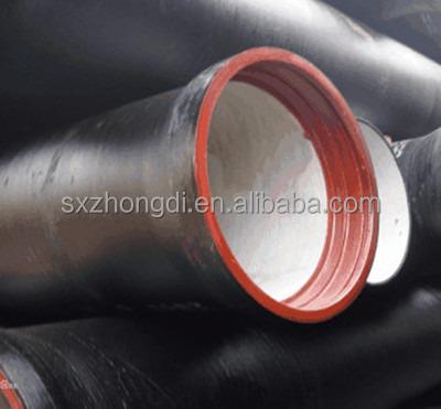 China Ductile Water Cast Pipe Weight Per Meter 150mm Rating for sale