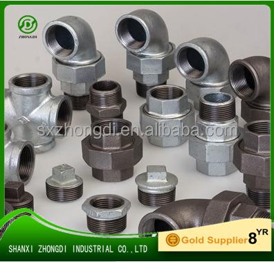 China Ductile Cast Iron Gi/Black Malleable Cast Iron Pipe Fittings for sale