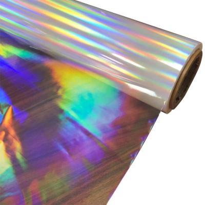 China Transparent UV Cast Cure BOPP Holographic Plastic Lamination Film Moisture Proof for sale