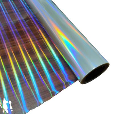 China Soft Transverse Beam Transparent Holographic Lamination Film for Gift Craft Packaging for sale