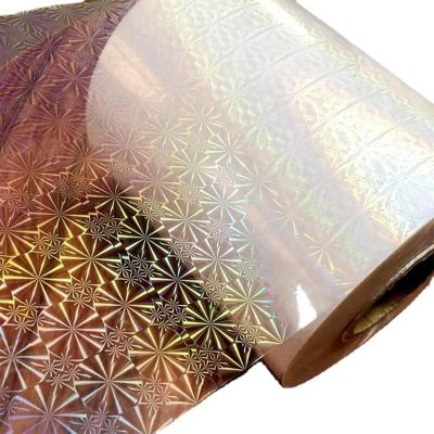 China Unique Holographic Design Thermal Lamination Roll Film for Multiple Extrusion Process for sale