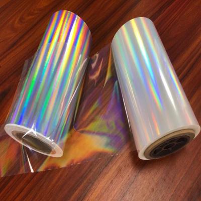 China Opaque Self Adhesive Holographic Film Christmas Wrapping Film Roll / Sheets for sale