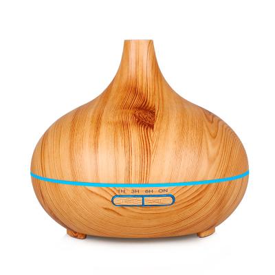 China Fashion Home Aromatherapy Fragrance Diffuser Outdoor Adjustable Air Light Wooden Mist Oil Diffuser 300ml for sale