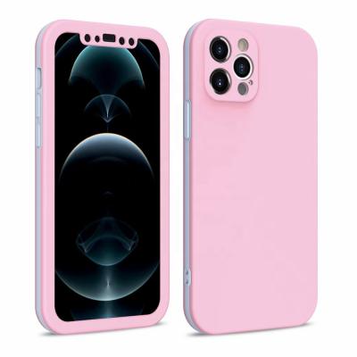 China Anti-drop For iPhone 13 11 pro XS Max XR 8 plus SE2 Full Body 360 Protection Case Multi-Layers PC+TPU+PC Thin Shockproof Cover 12 for sale