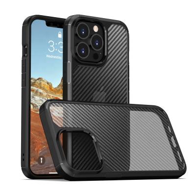 China High Quality Anti-drop For iPhone 13 Carbon Fiber Phone Case For Men PC+TPU Shockproof Cover 12 11 Pro Plus Max Max X Xr Xs 8 7 for sale