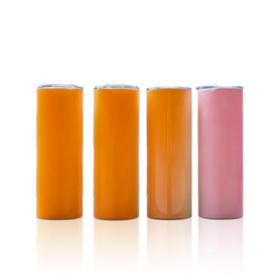 China Business 20 oz Stainless Steel Straight Tumbler Double Wall Insulated Sublimation Tumbler for sale