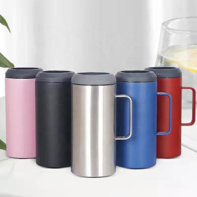 China 2022 Stainless Steel Wine Cooler Wine Cooler Insulation Cup Viable Custom Printed High Quality Low Price 40oz With Handle for sale