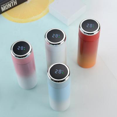 China New Arrived 2021 Viable Hot Seller Amazon Led Vacuum Thermos Flask Water Bottle Smart Insulated Stainless Steel Temperature Display for sale