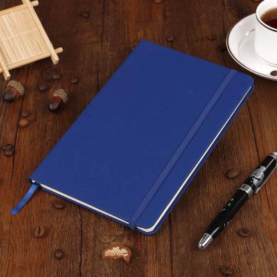 China Custom A5 Hardcover PU Leather Business Notebook Inscribed Logo Custom Notebook for sale